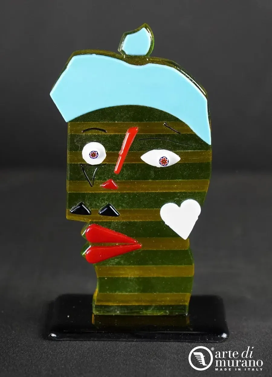 obrazek 1 Ekskluzywny abstrakcyjny pop-art rzeźba Picasso w szkle Murano