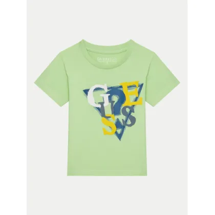 Zdjęcie Guess T-Shirt N5GI10 K8HM4 Zielony Regular Fit