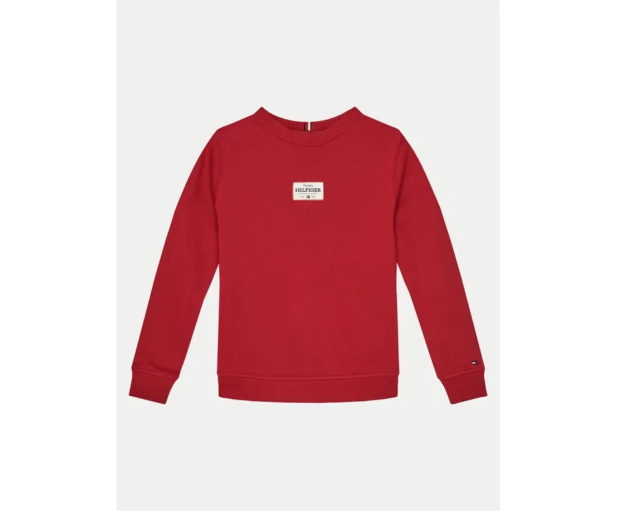obrazek 1 Tommy Hilfiger Bluza KB0KB09315 Czerwony Regular Fit