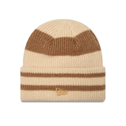 Zdjęcie New Era Czapka Stripe Cuff Knit Beanie 60580764 Beżowy