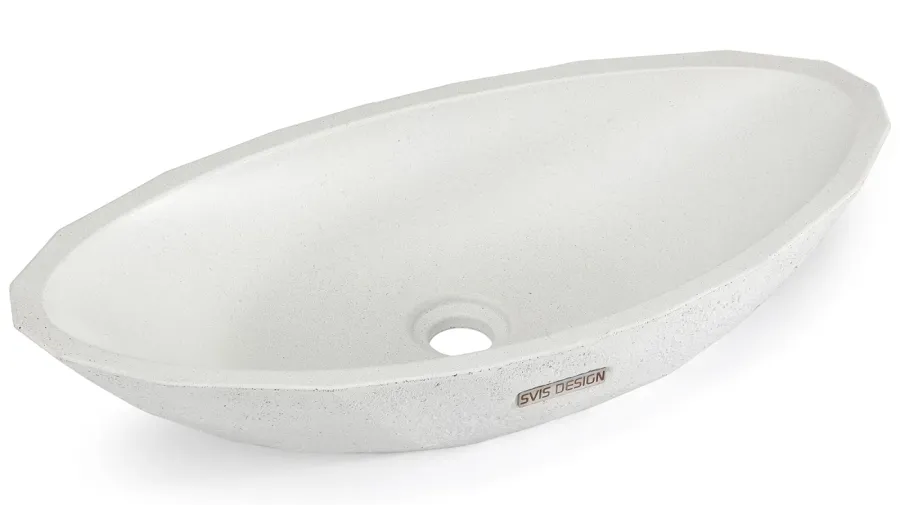 obrazek 2 Elegancka umywalka 60 cm DIAMOND BRUSHED – naturalny, bez dekoru, bez lakieru
