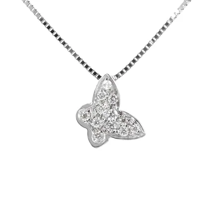 Zdjęcie Stylowy naszyjnik z wisiorkiem w kształcie motyla z kolekcji Diamonds Grace
