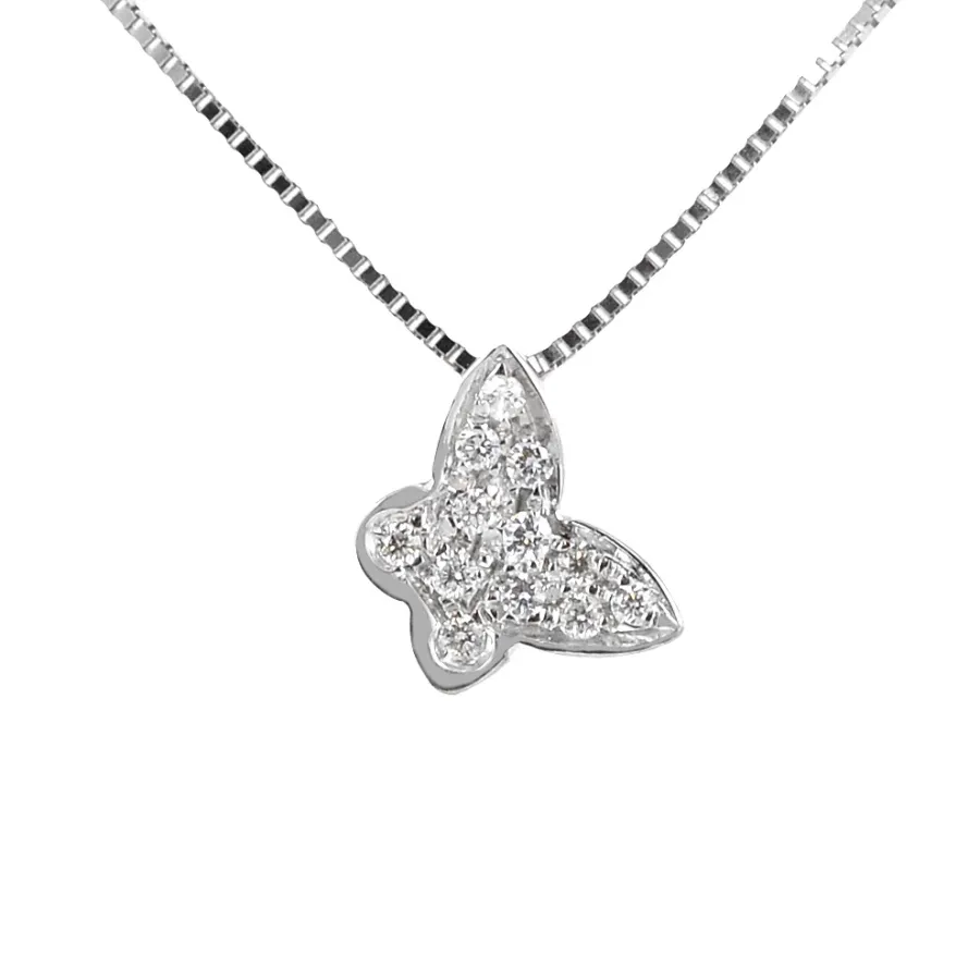 obrazek 1 Stylowy naszyjnik z wisiorkiem w kształcie motyla z kolekcji Diamonds Grace