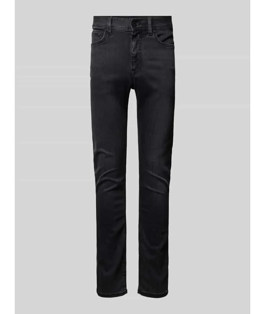 obrazek 1 Jeansy o kroju slim fit z 5 kieszeniami model ‘BLEECKER’
