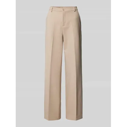 Zdjęcie Spodnie materiałowe o rozkloszowanym kroju w kant model ‘Bea Vienna’