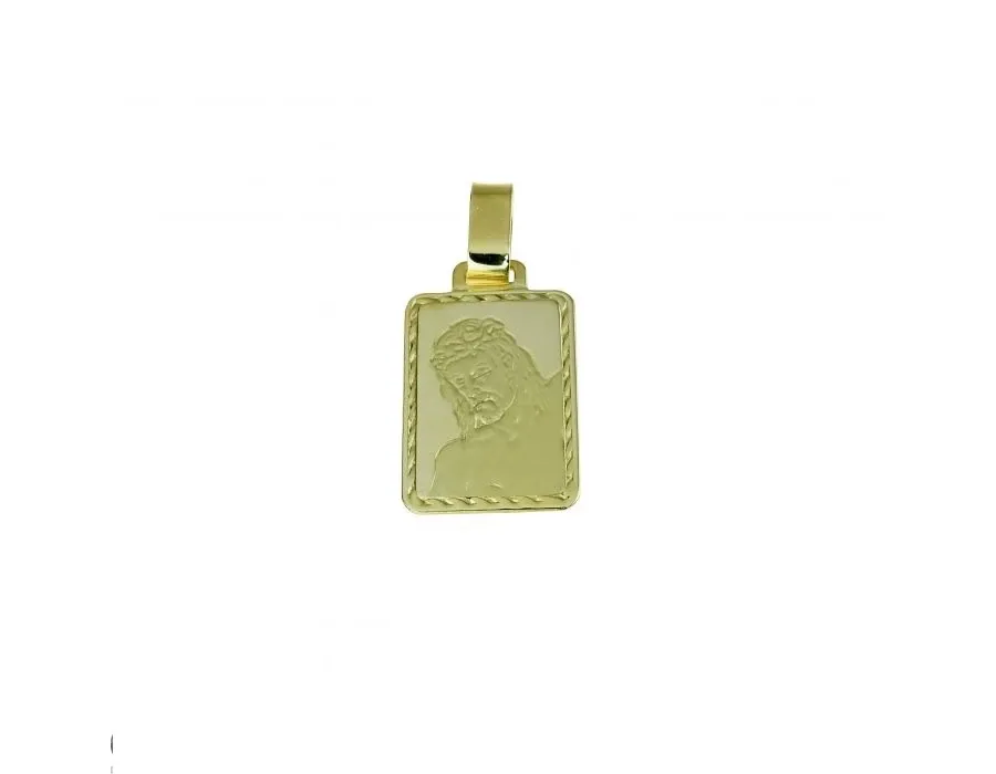 obrazek 1 Złoty medalik Świętej twarzy wym.25x17mm.