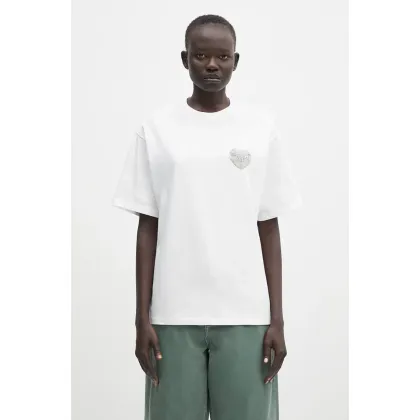 Zdjęcie Carhartt WIP t-shirt bawełniany S/S Hartt Chain T-Shirt damski kolor biały I034703