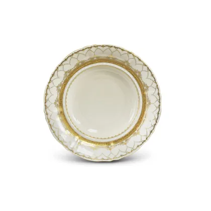 Zdjęcie Stylowy porcelanowy talerz deserowy z kolekcji Ivory wedding sonata – Leander