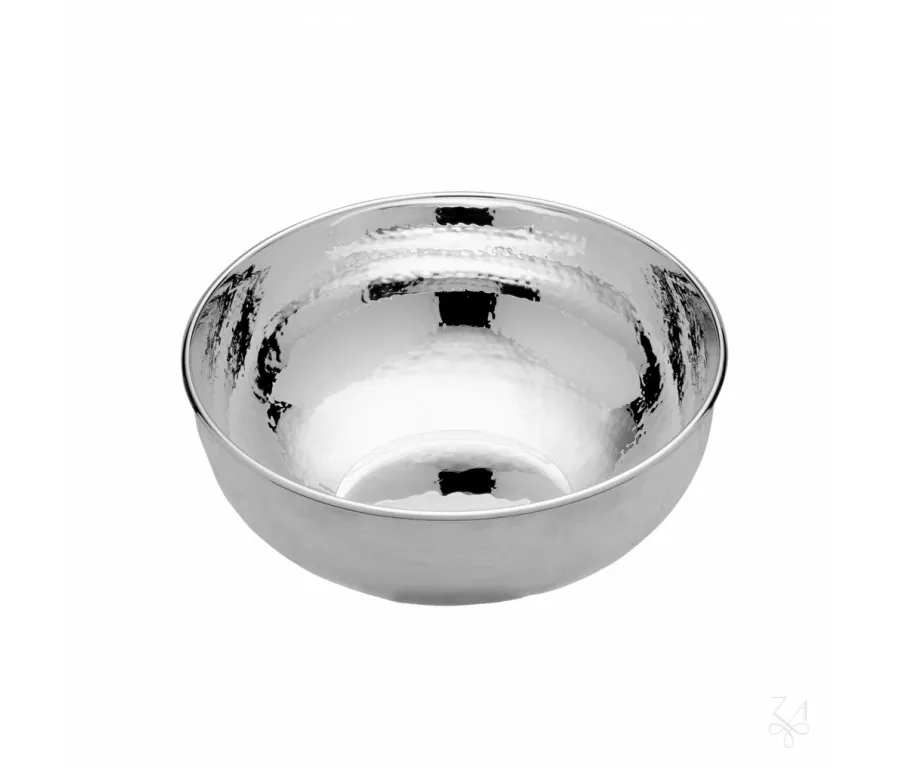 obrazek 1 Stylowa okrągła srebrna miska - Zaramella Argenti