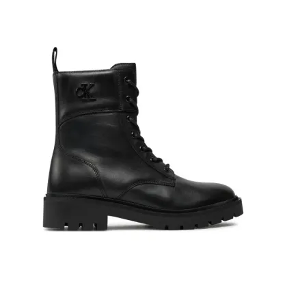 Zdjęcie Calvin Klein Jeans Trapery Combat Boot Mid Zip Lth In Calf YW0YW01550 Czarny