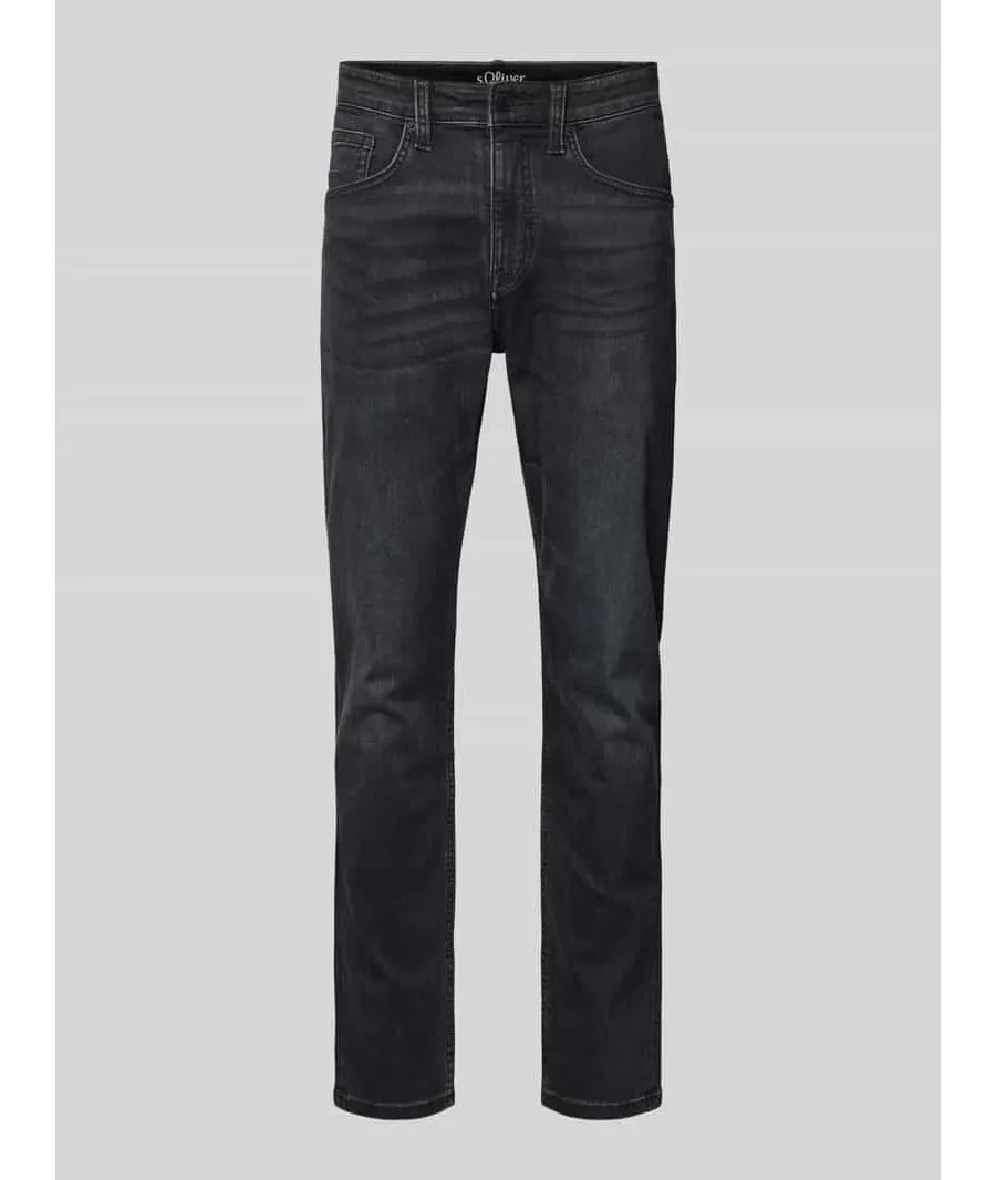 obrazek 1 Jeansy o kroju regular fit z 5 kieszeniami model ‘Mauro’