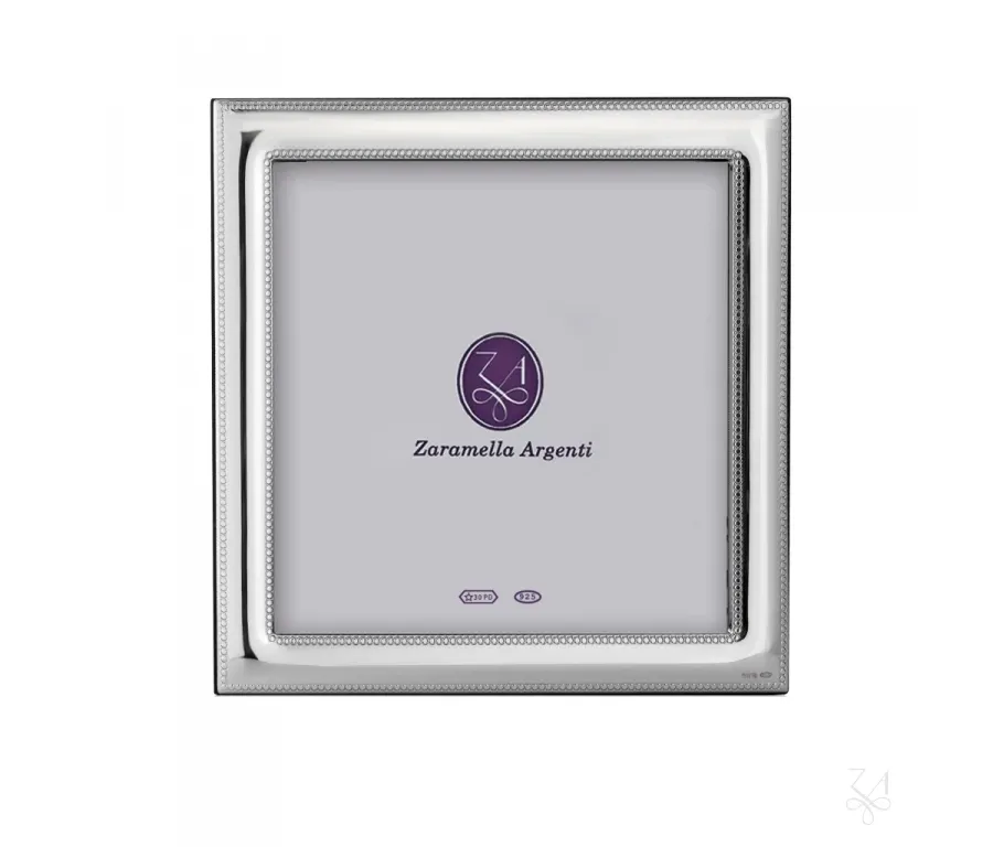 obrazek 1 Kwadratowa ramka na zdjęcia 13×13 cm Monaco ze srebra - Zaramella Argenti
