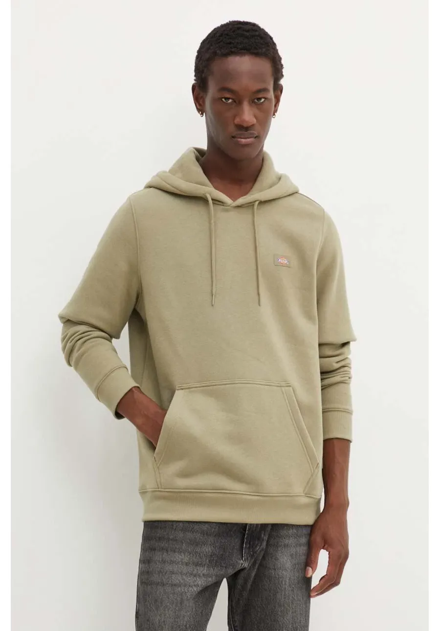 obrazek 1 Dickies bluza męska kolor zielony z kapturem gładka