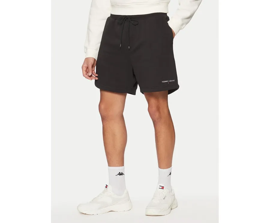 obrazek 1 Tommy Jeans Szorty sportowe Flag Beach DM0DM20637 Czarny Regular Fit