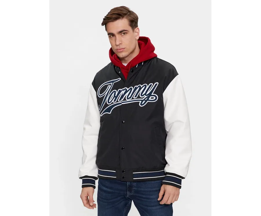 obrazek 1 Tommy Jeans Kurtka bomber Letterman DM0DM17880 Czarny Regular Fit