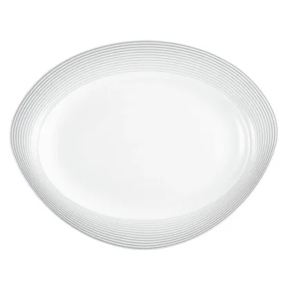 Zdjęcie Stylowy duży owalny półmisek z porcelany 35x27 cm - Seltmann Weiden