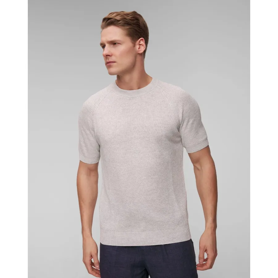 obrazek 1 T-shirt Lniany Męski Gran Sasso