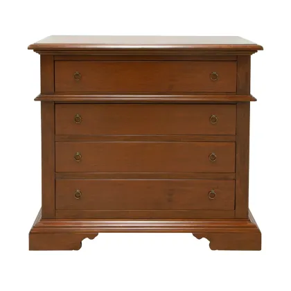 Zdjęcie Prestiżowa komoda wykonana z litego drewna z czterema szufladami prosto z Włoch