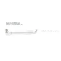 Picture Unique towel rack with hand cut polished clear crystal - Il Paralume Marina
