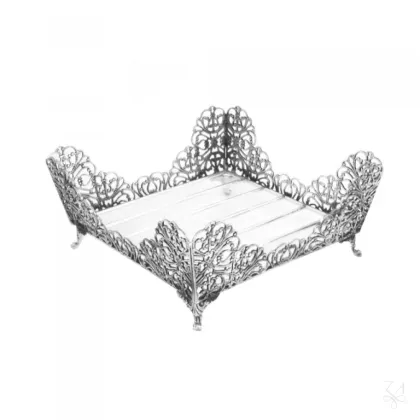 Zdjęcie Wyjątkowy ażurowy srebrny serwetnik Wave - Zaramella Argenti