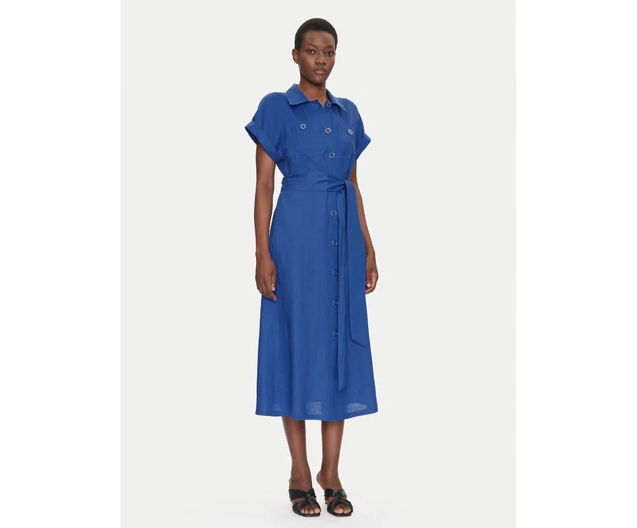 obrazek 1 Luisa Spagnoli Sukienka koszulowa Patrono 542264 Niebieski Regular Fit