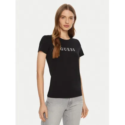 Zdjęcie Guess T-Shirt O5RI01 KBBU1 Czarny Slim Fit