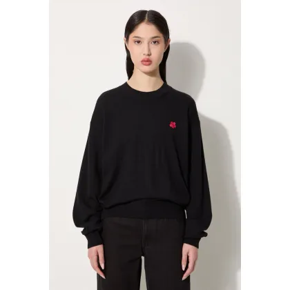 Zdjęcie Kenzo sweter wełniany Rws Boke Crest Jumper damski kolor czarny lekki FE62PU4893LB.99J