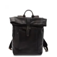 Picture Leather men's backpack from Italy - Giudi