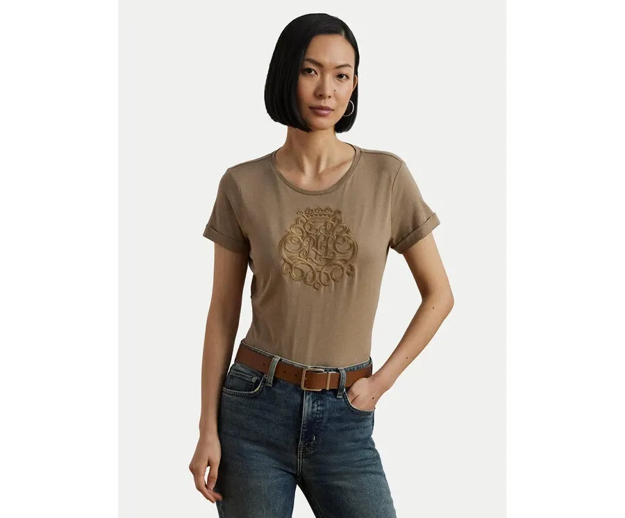 obrazek 1 LAUREN RALPH LAUREN T-Shirt 200963905002 Beżowy Relaxed Fit
