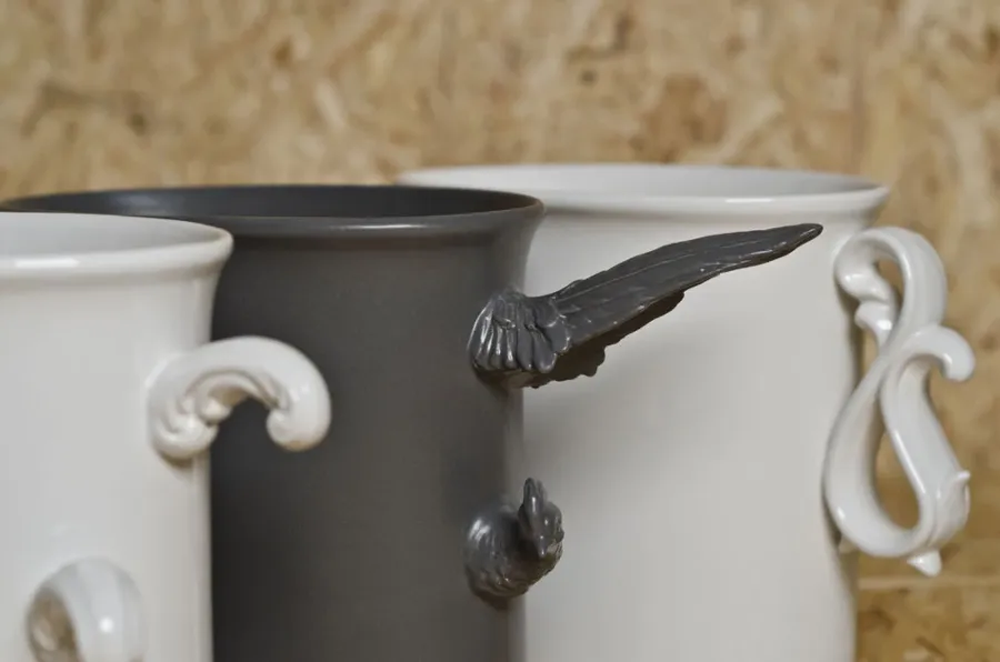 obrazek 5 Nowoczesna ceramiczna donica ozdobna na kwiaty - Rebirth Ceramics
