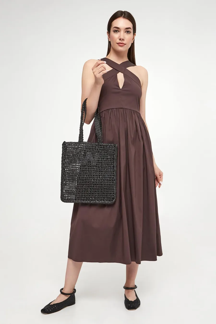 obrazek 1 Sukienka midi Stelvio MAX MARA BEACHWEAR Max Mara Beachwear