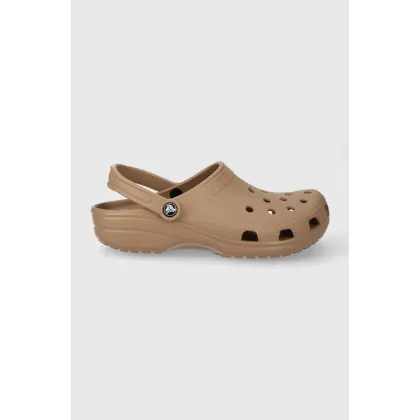 Zdjęcie Crocs klapki Classic kolor brązowy 10001