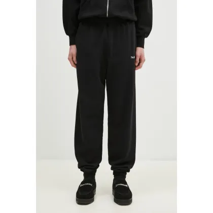 Zdjęcie No Problemo spodnie dresowe bawełniane Mini Problemo Sweatpant kolor czarny z nadrukiem NP30009.02