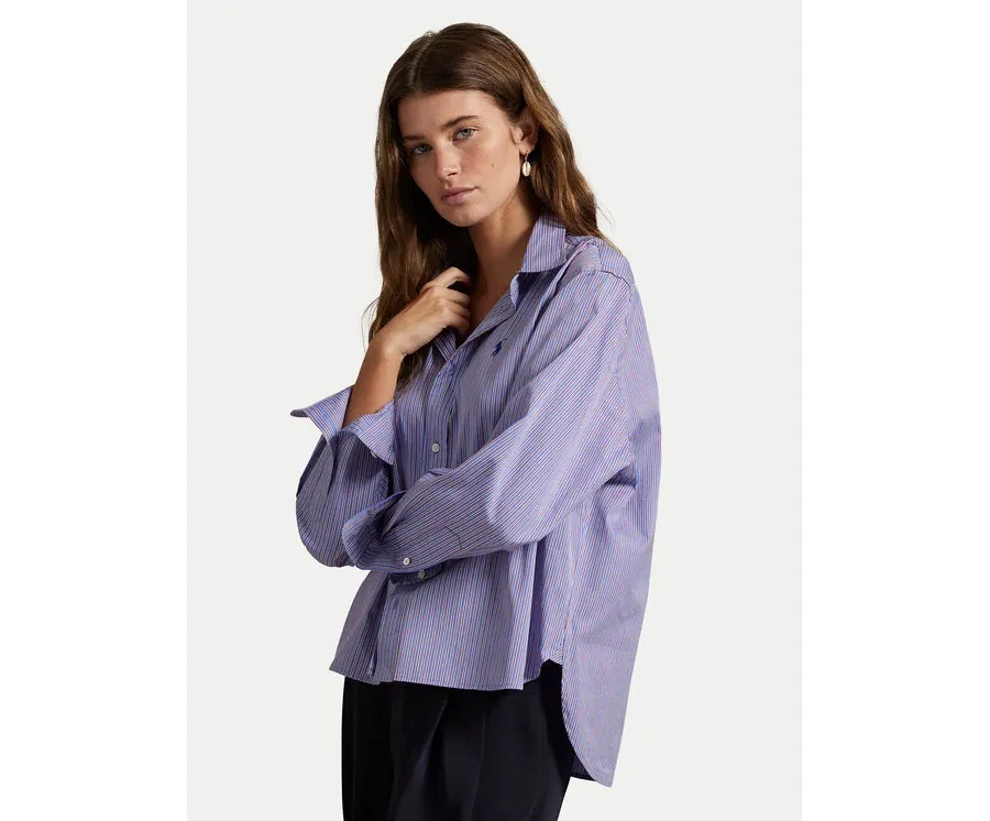 obrazek 1 Polo Ralph Lauren Koszula 211973130001 Fioletowy Boxy Fit