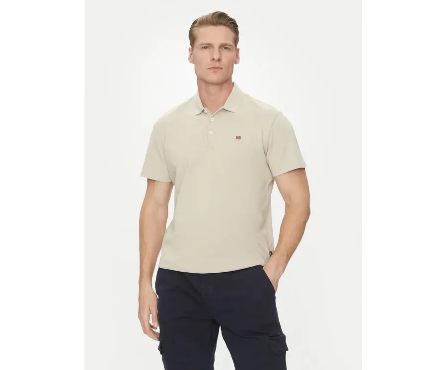 obrazek 1 Napapijri Polo Ealis NP0A4H8B Beżowy Regular Fit