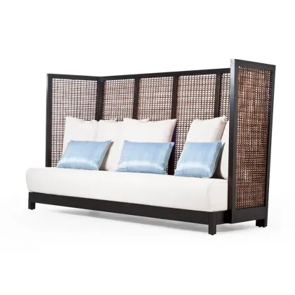 Zdjęcie Zjawiskowa sofa do salonu wykonana z wysokiej jakości rattanu - Kenneth Cobonpue