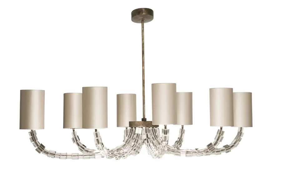 picture 1 Elegant chandelier with cristals and eight arms