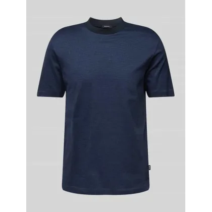 Zdjęcie T-shirt z prążkowanym, okrągłym dekoltem model ‘Thompson’