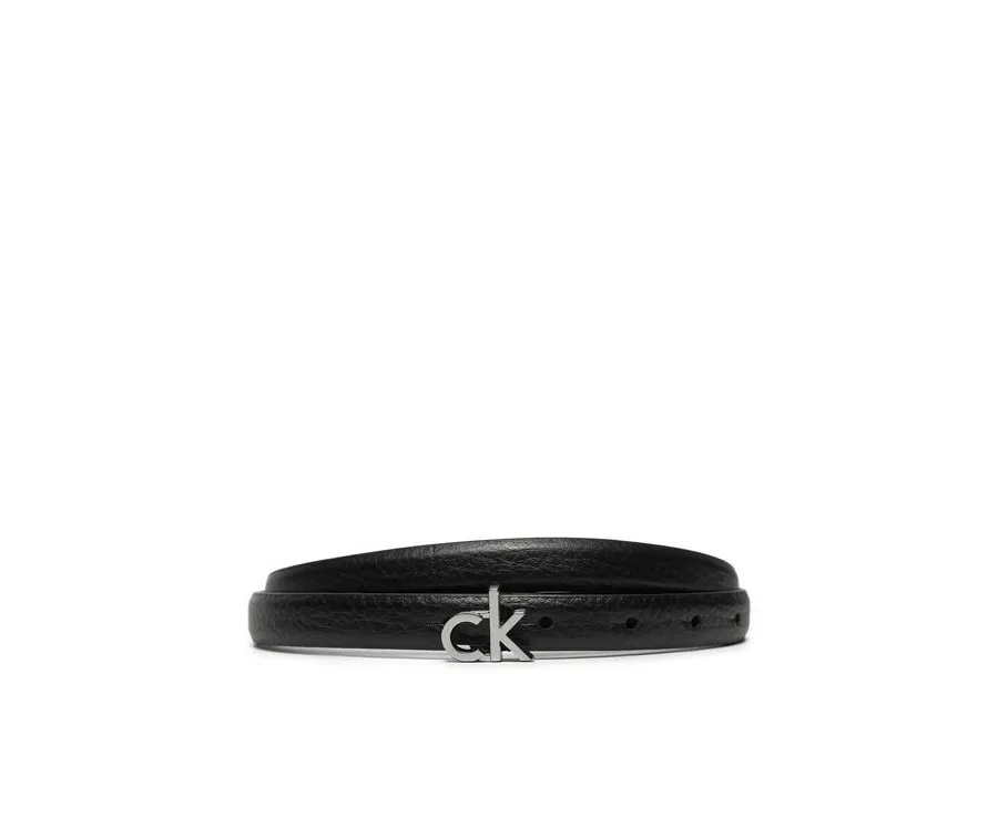 obrazek 1 Calvin Klein Pasek Damski Ck Thin Belt 1.5cm Pebble K60K612858 Czarny