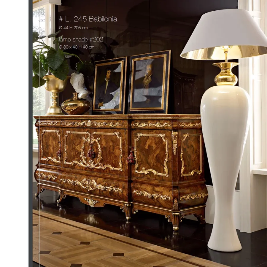 obrazek 1 Biała ogromna lampa ceramiczna 205cm