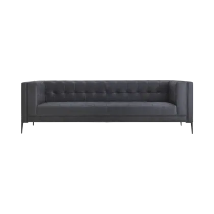 Zdjęcie Czarna prestiżowa sofa do stylowych wnętrz - Daytona