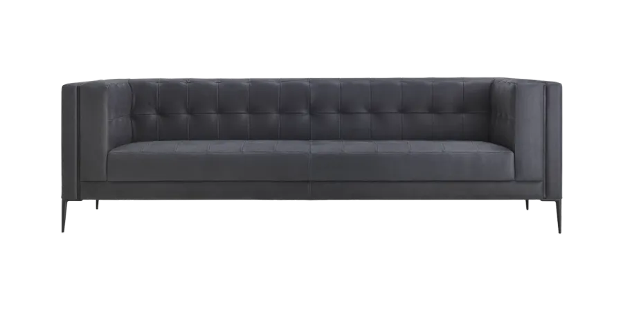obrazek 1 Czarna prestiżowa sofa do stylowych wnętrz - Daytona