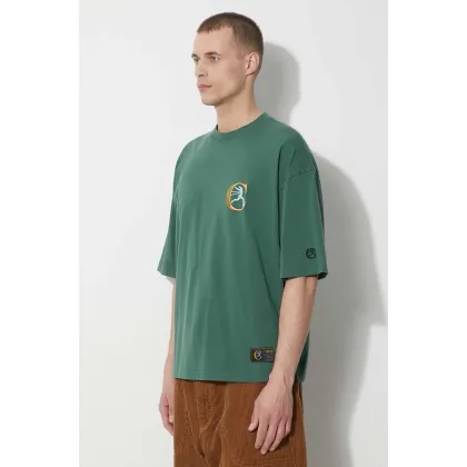 Zdjęcie Champion t-shirt bawełniany męski kolor zielony z aplikacją 219999