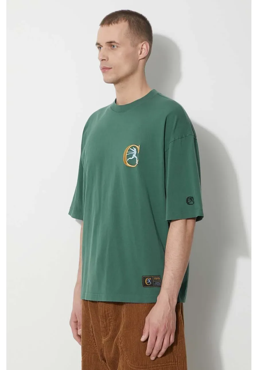 obrazek 1 Champion t-shirt bawełniany męski kolor zielony z aplikacją 219999