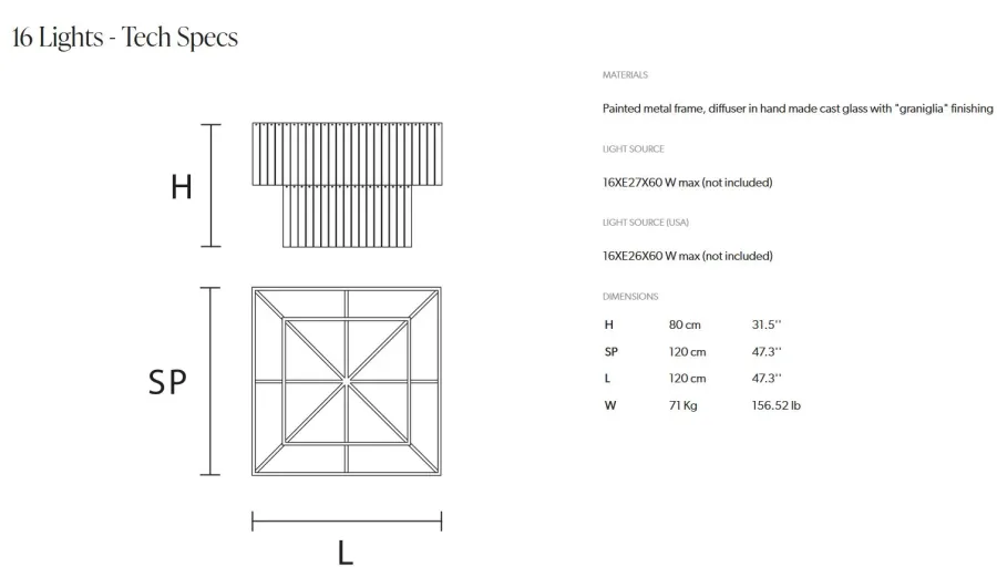 obrazek 4 Niezwykła lampa sufitowa od włoskiego producenta Masiero