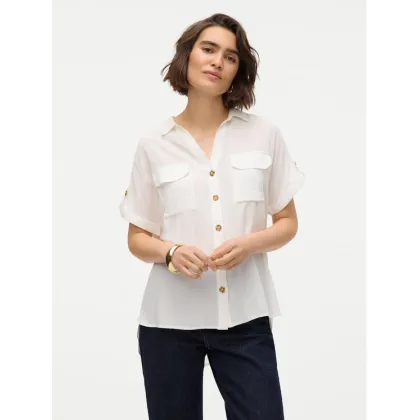Zdjęcie Vero Moda Koszula Bumpy 10310139 Biały Regular Fit