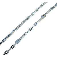 Zdjęcie Włoski solidny skręcony łańcuszek o długości 50 cm