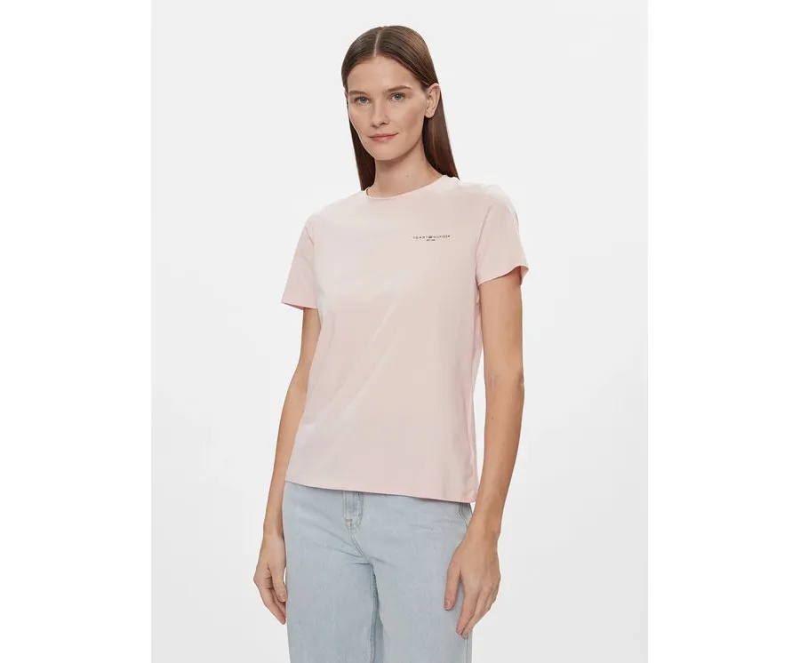 obrazek 1 Tommy Hilfiger T-Shirt 1985 WW0WW37877 Różowy Regular Fit