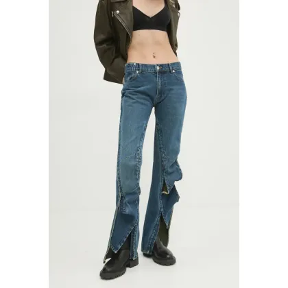 Zdjęcie Y/Project jeansy EVERGREEN HOOK AND EYE SLIM JEANS damskie high waist 107PA002