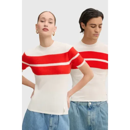 Zdjęcie Sunnei sweter wełniany kolor beżowy lekki RTWXKNW003